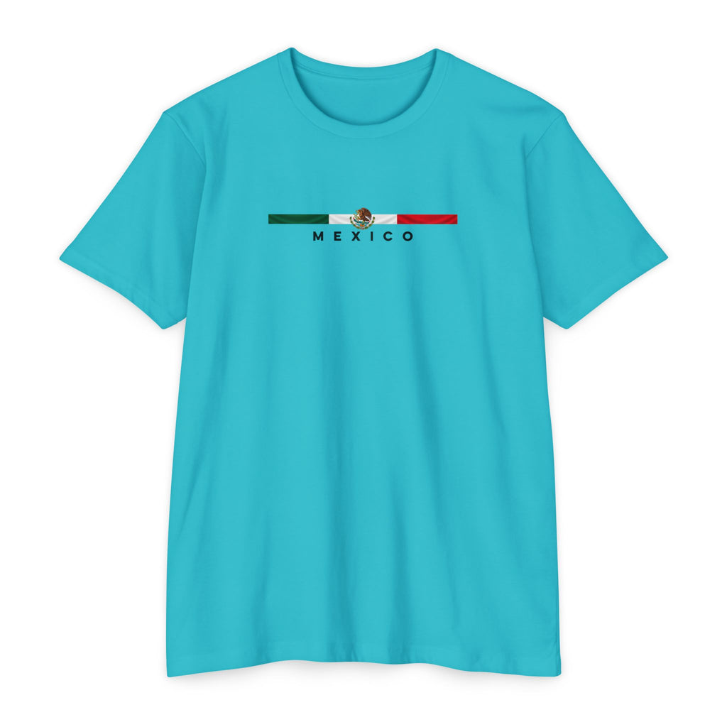 Mexico Flag Stripe T‑Shirt — Minimal Mexican Pride Tee