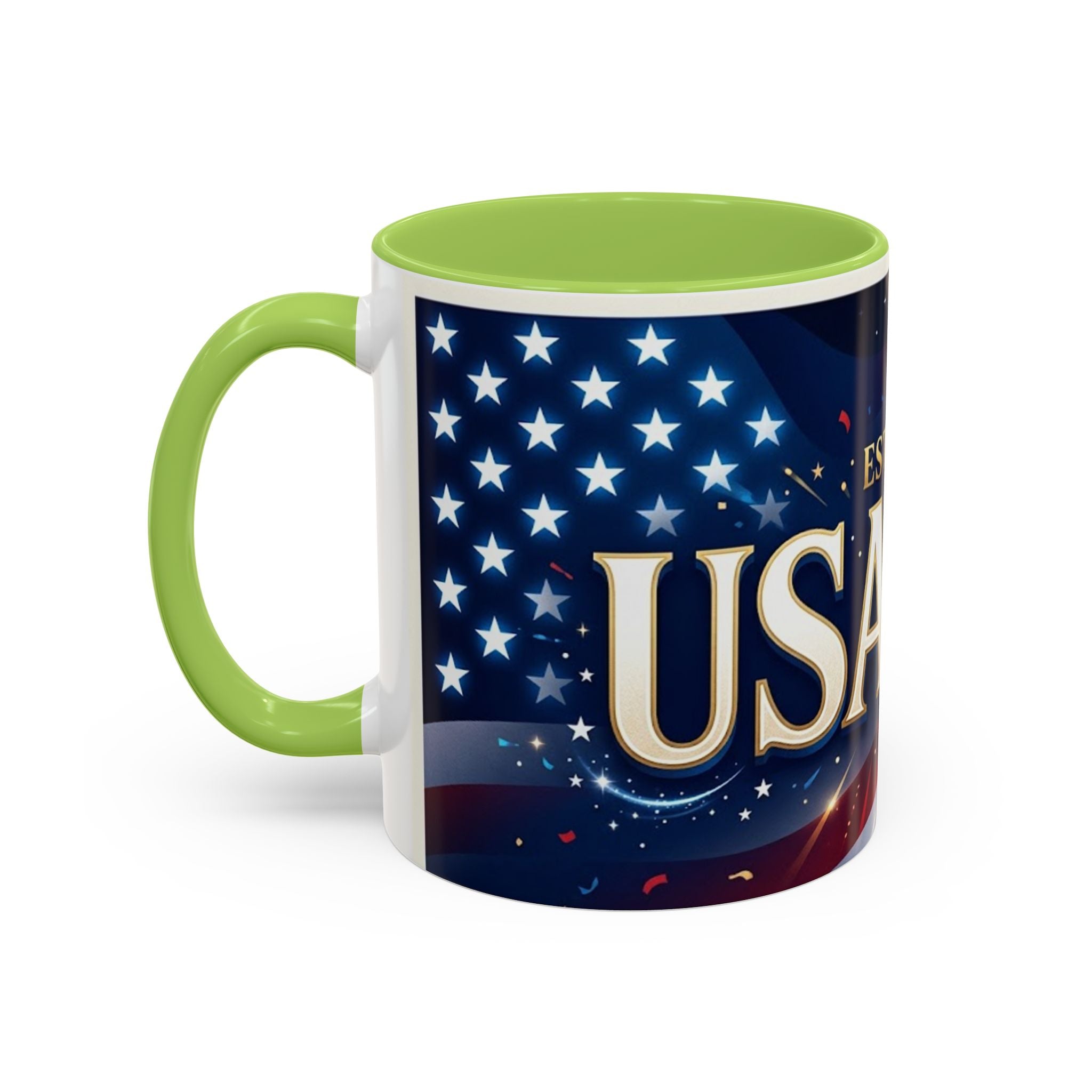 USA 250 Anniversary Coffee Mug | Flag Accent 11oz 15oz