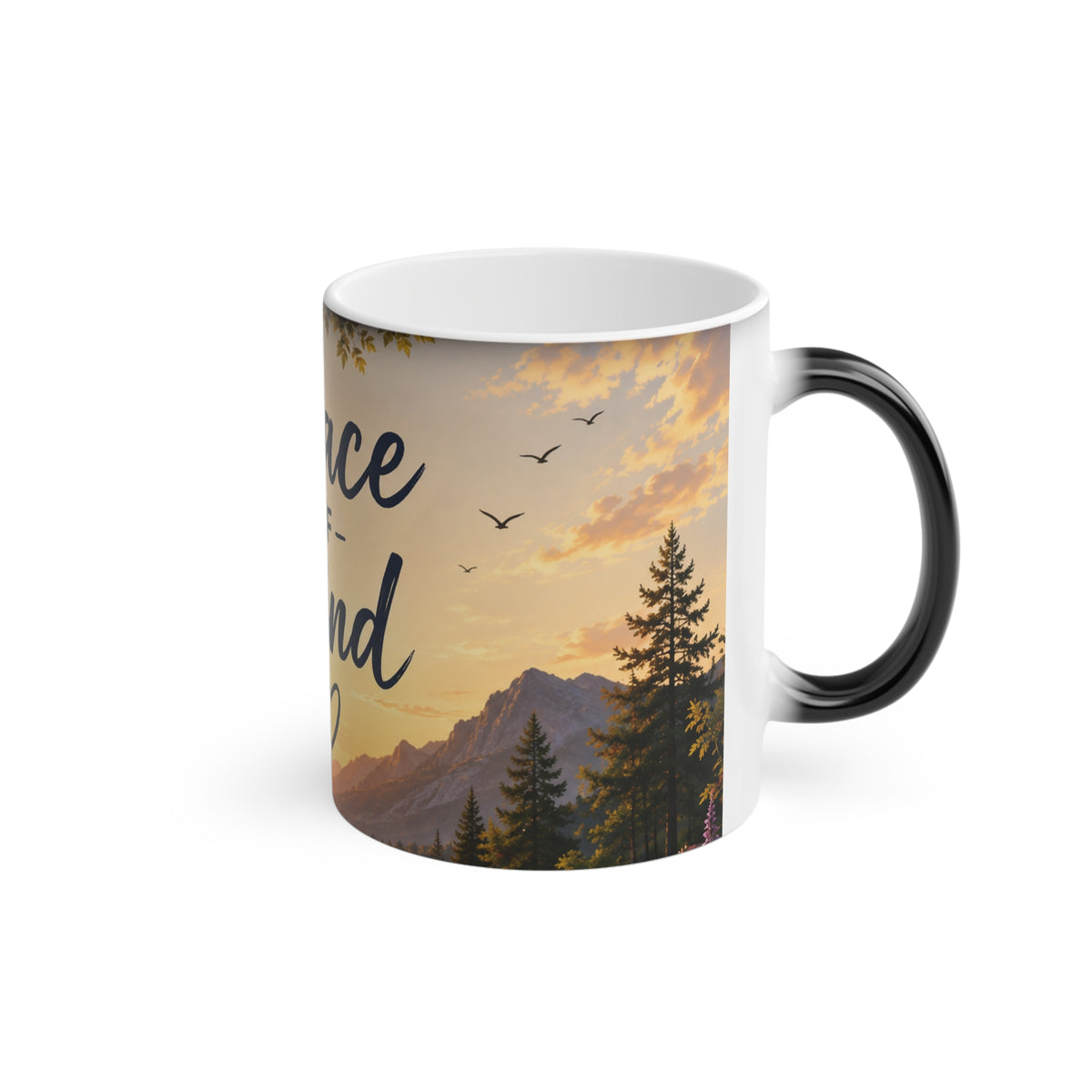 Peace of Mind Magic Mug — Inspirational Sunrise Scenic Coffee Cup