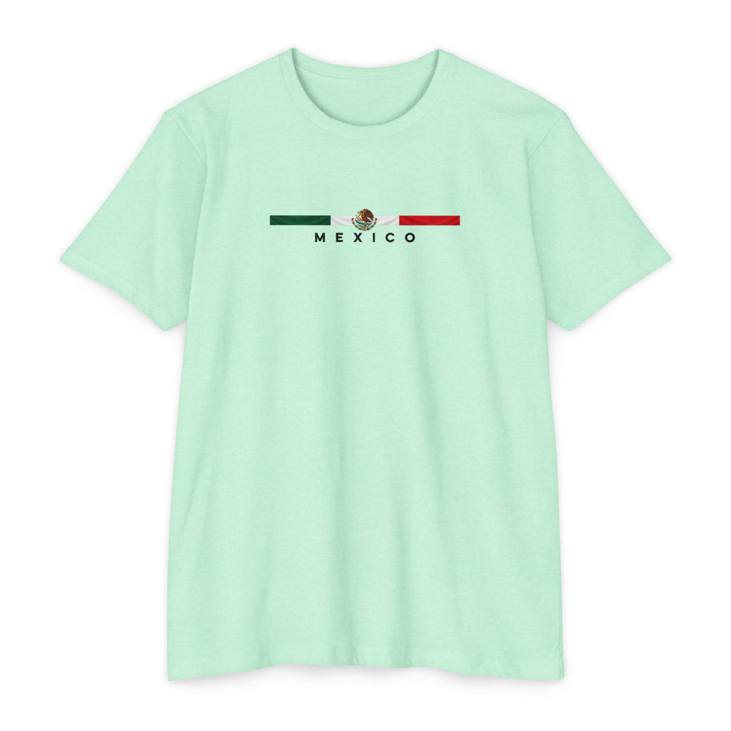 Mexico Flag Stripe T‑Shirt — Minimal Mexican Pride Tee