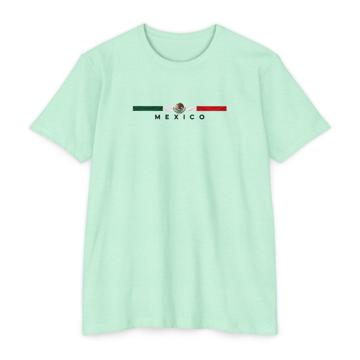 Mexico Flag Stripe T‑Shirt — Minimal Mexican Pride Tee