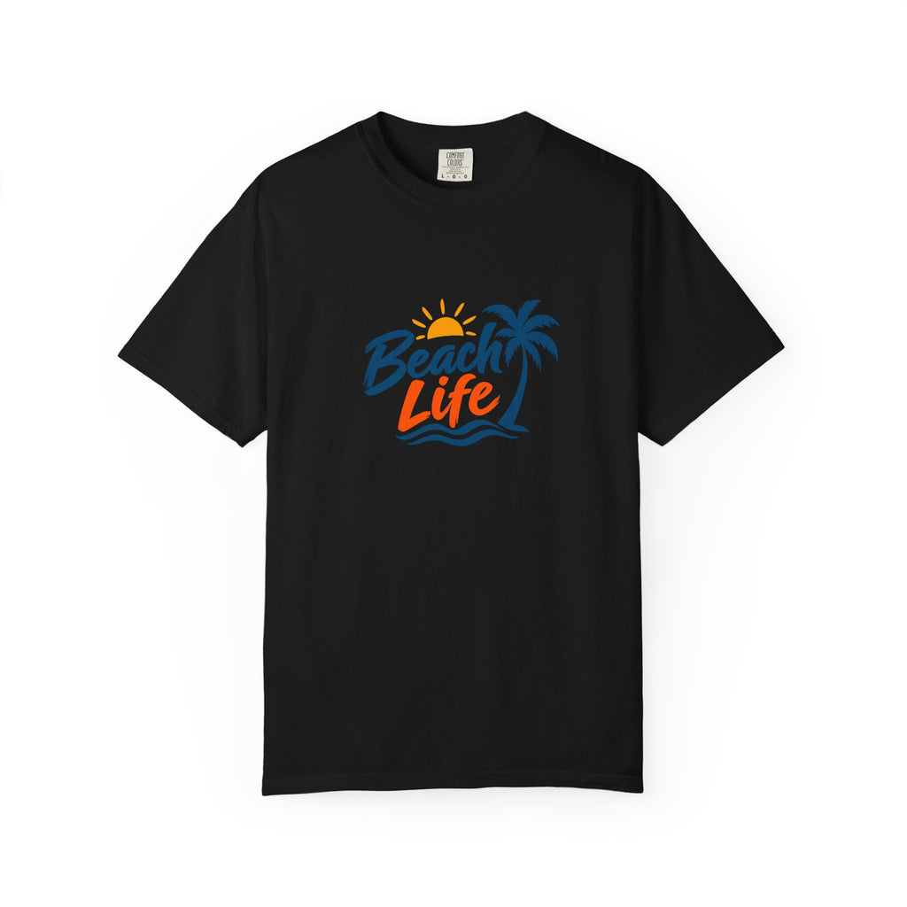 Beach Life T-Shirt — Palm Tree Sunset Graphic Tee