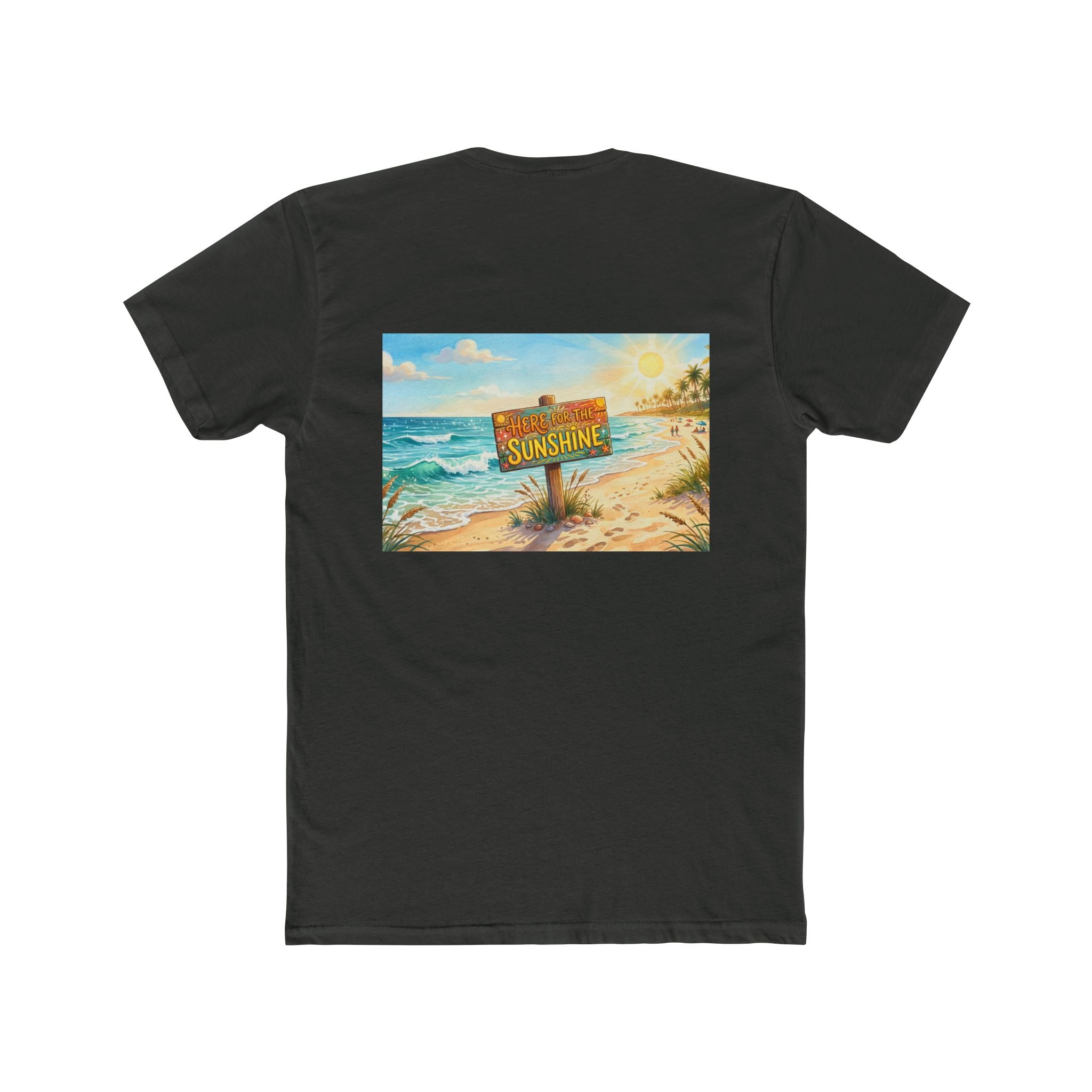 Beach Sunshine Sign T-Shirt | Tropical Ocean Scene