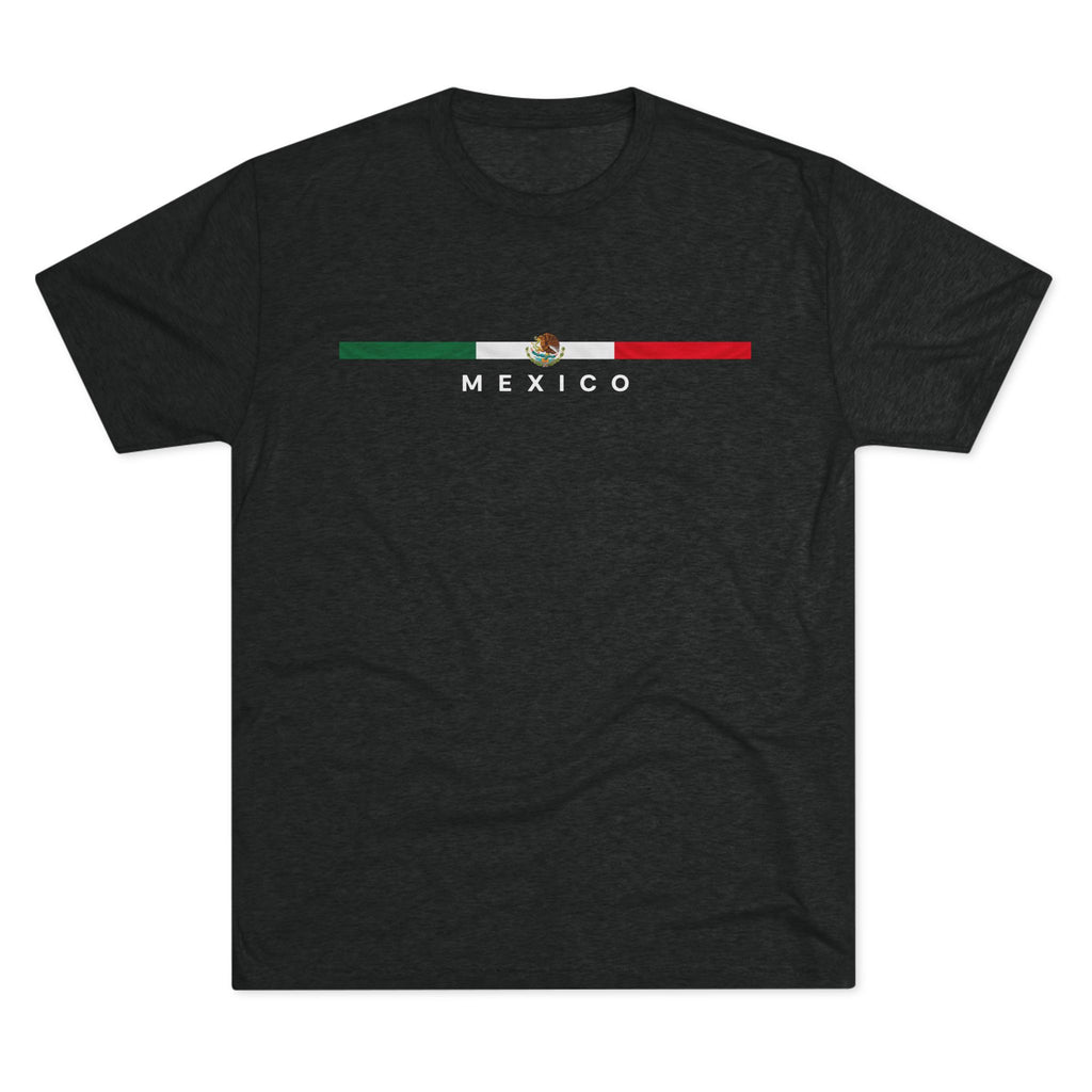 Mexico Flag Stripe T-Shirt – Minimal Mexican Pride Tee