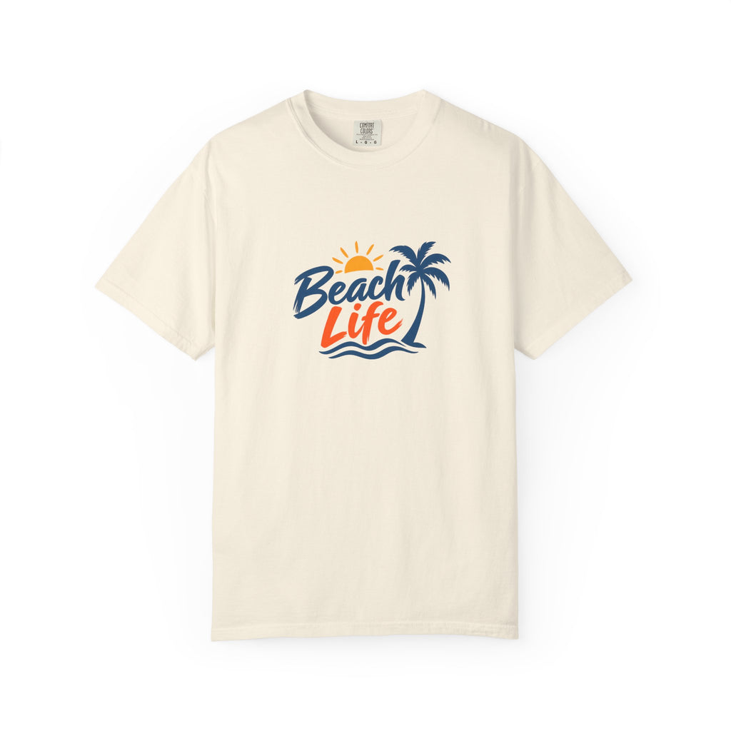 Beach Life T-Shirt — Palm Tree Sunset Graphic Tee
