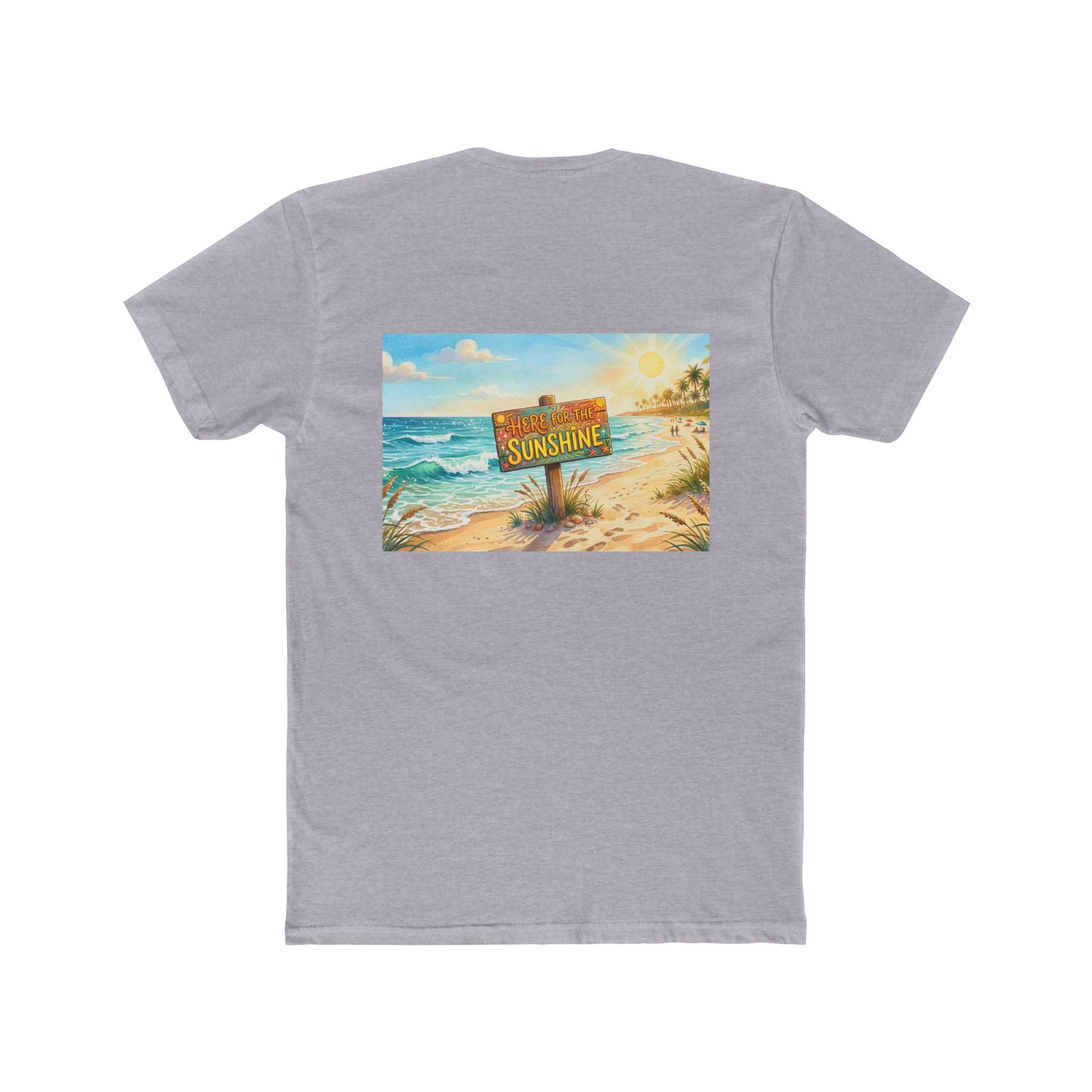 Beach Sunshine Sign T-Shirt | Tropical Ocean Scene