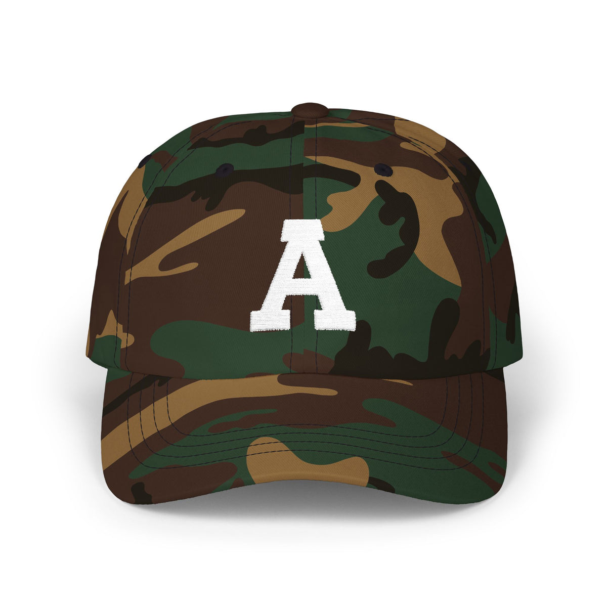 Distressed Letter A Classic Dad Cap | Monogram Baseball Hat, Embroidered Initial