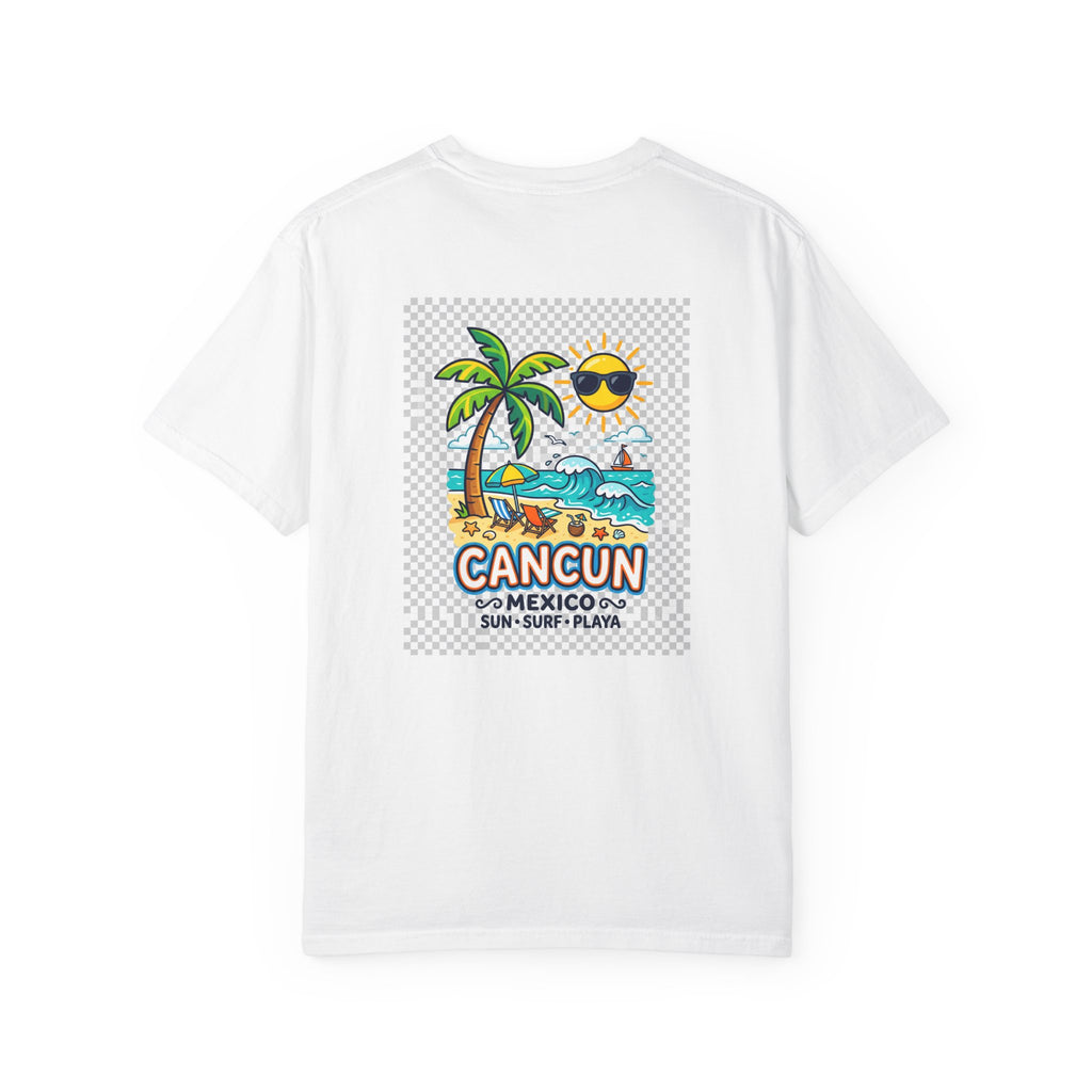 Cancun Mexico Beach T-Shirt — Sun, Surf & Playa Graphic Tee