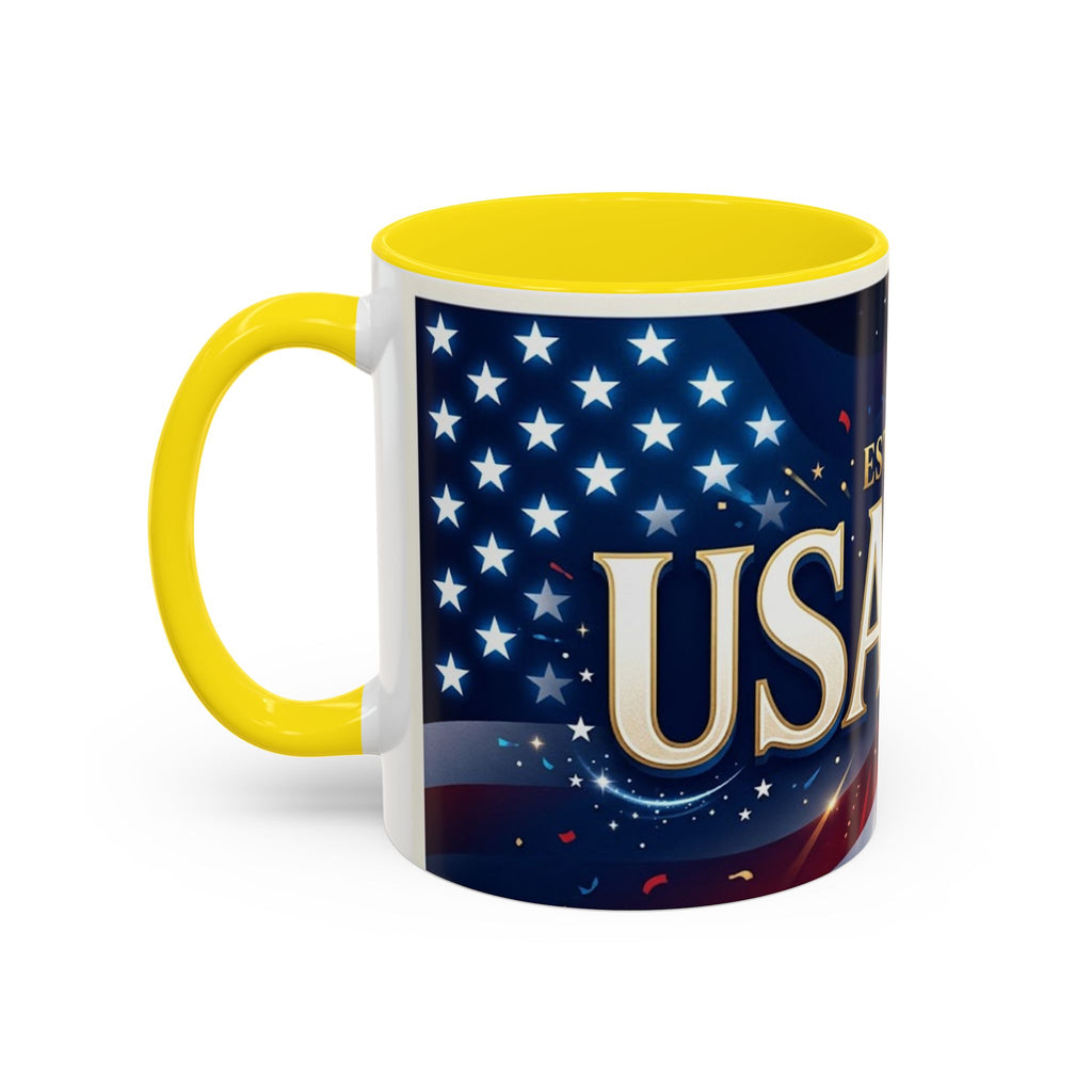 USA 250 Anniversary Coffee Mug | Flag Accent 11oz 15oz