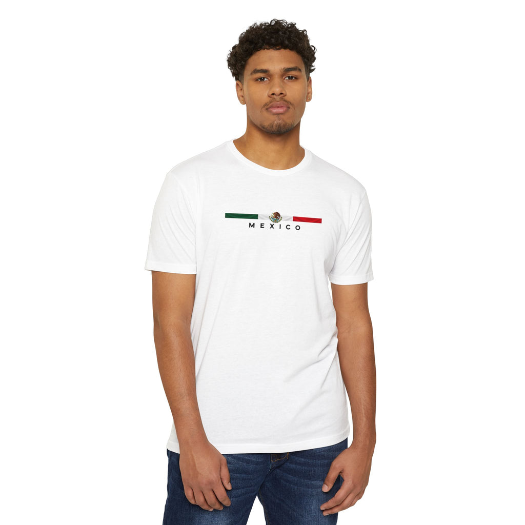 Mexico Flag Stripe T‑Shirt — Minimal Mexican Pride Tee