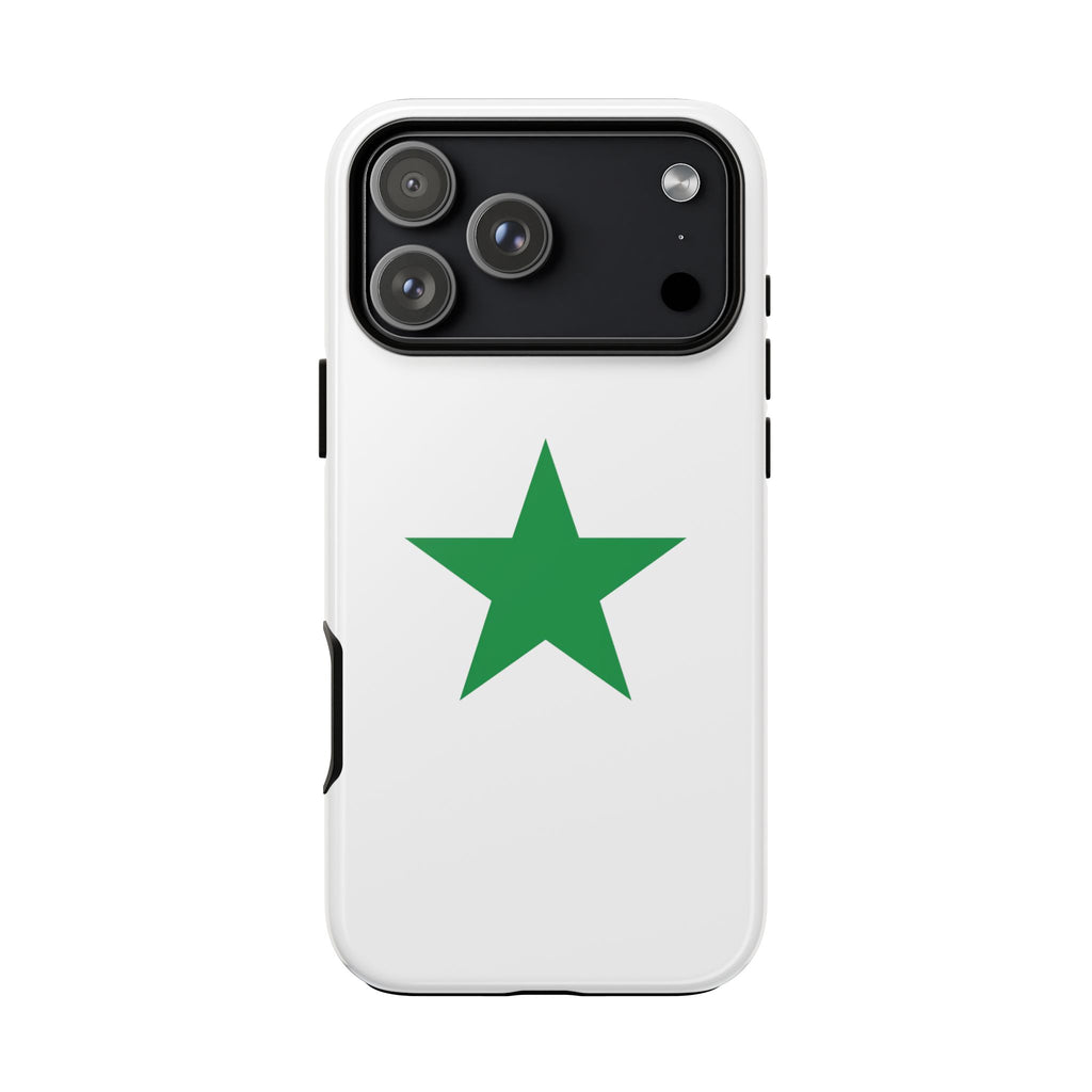Tough Phone Case — Minimal Green Star Protective Cover