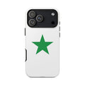 Tough Phone Case — Minimal Green Star Protective Cover