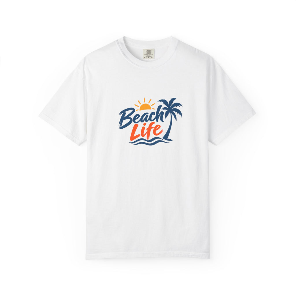 Beach Life T-Shirt — Palm Tree Sunset Graphic Tee