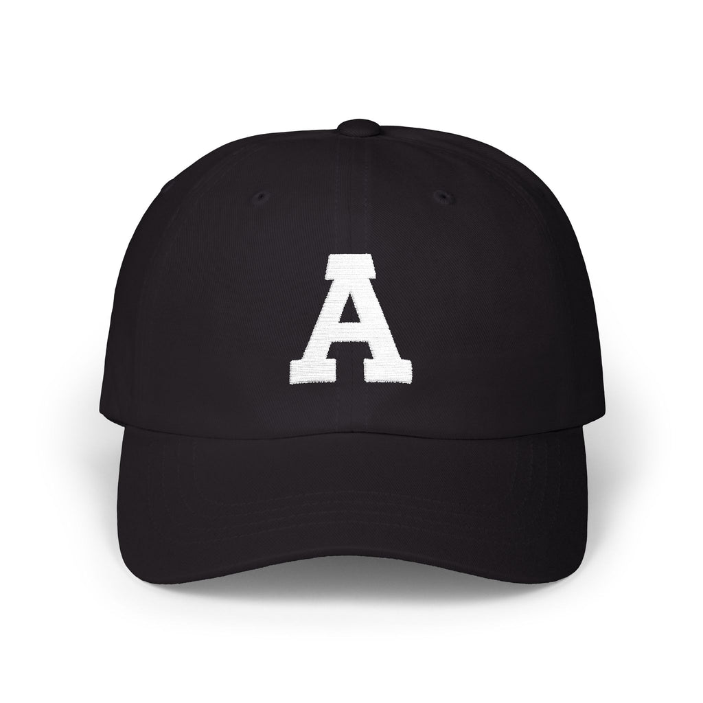 Distressed Letter A Classic Dad Cap | Monogram Baseball Hat, Embroidered Initial