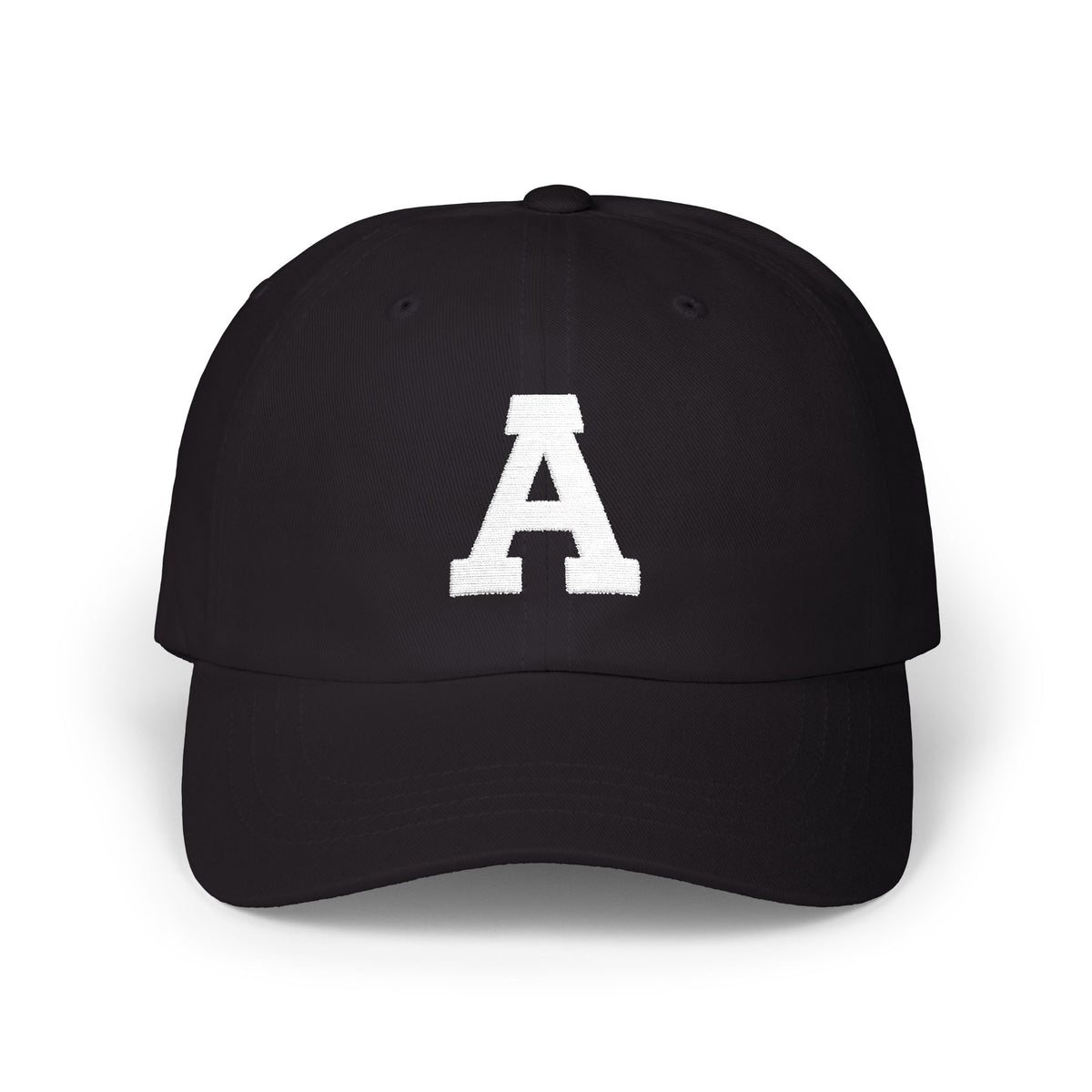 Distressed Letter A Classic Dad Cap | Monogram Baseball Hat, Embroidered Initial